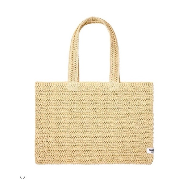 Burberry Straw Crochet Tote Bag in Beige - Picture 2 of 5